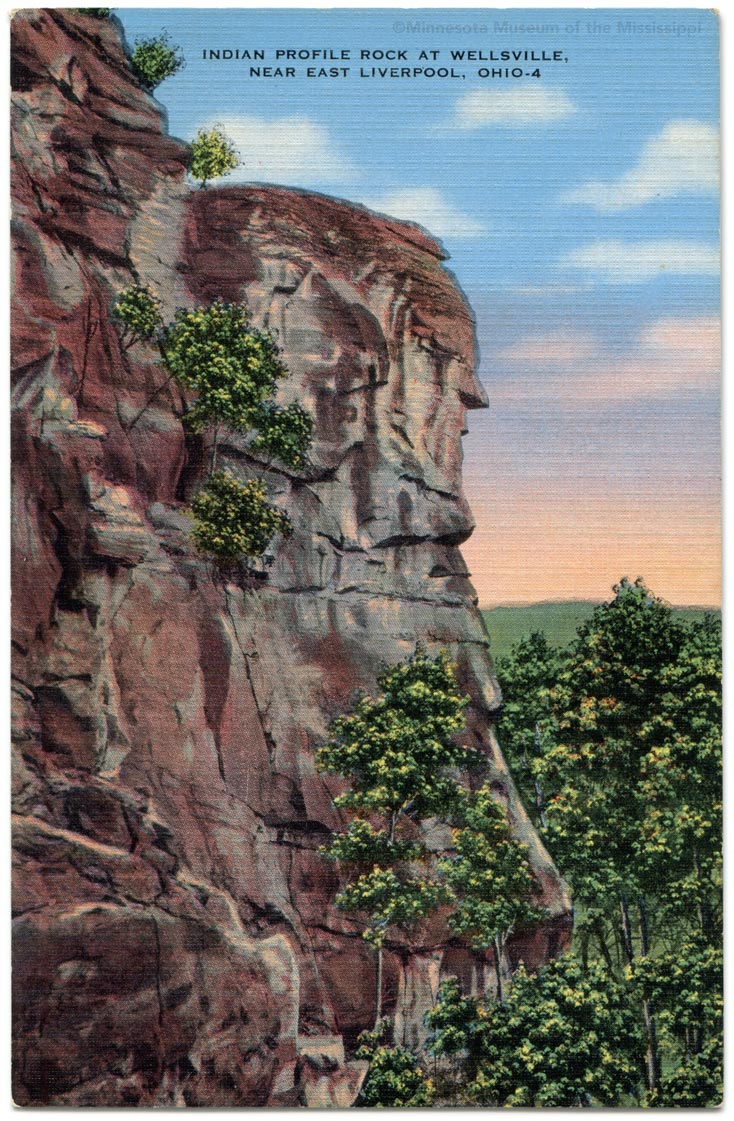 Indian Profile Rock at Wellsville