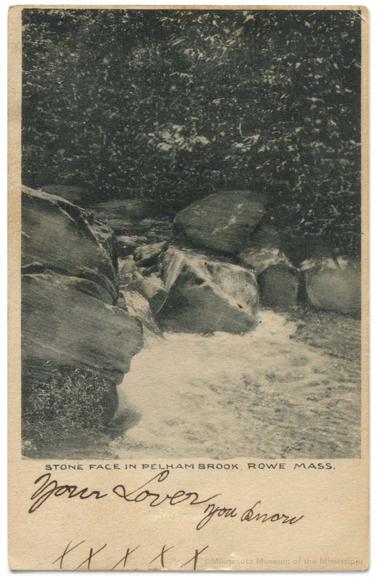 Stone Face in Pelham Brook